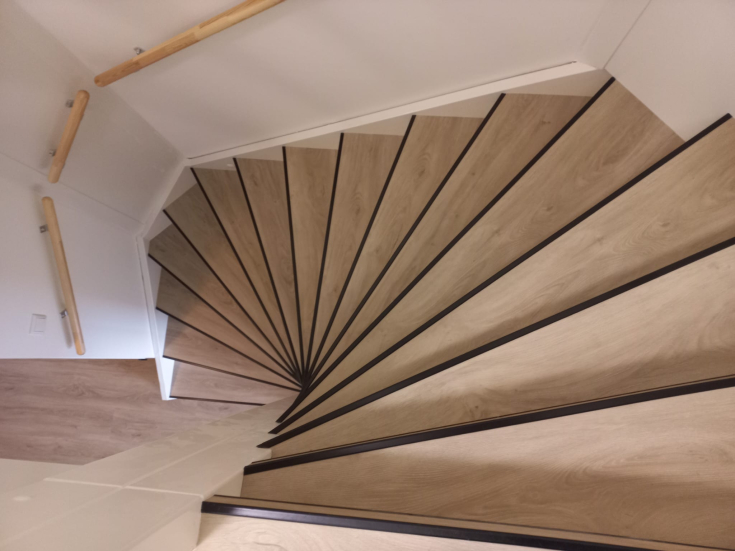 Bovenaanzicht van een Eurogros trap