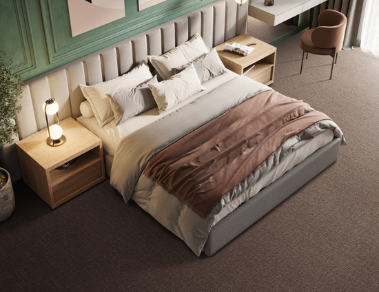 Luxe ingerichte slaapkamer