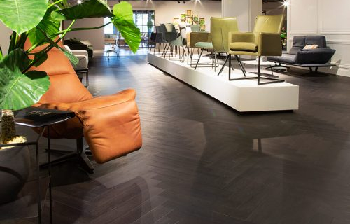 TFD vloer showroom met meubels