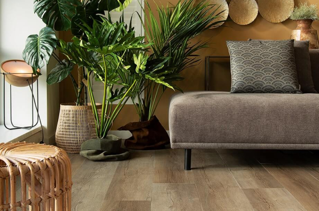 TFD vloer in een gezellige woonkamer