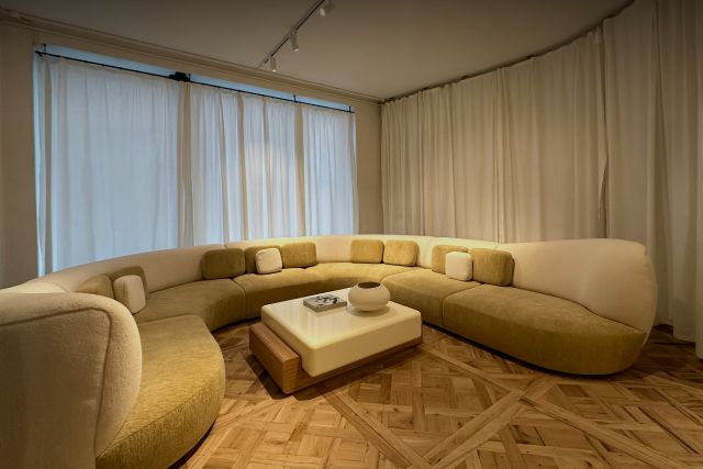 Montinique vloer in een gezellige woonkamer