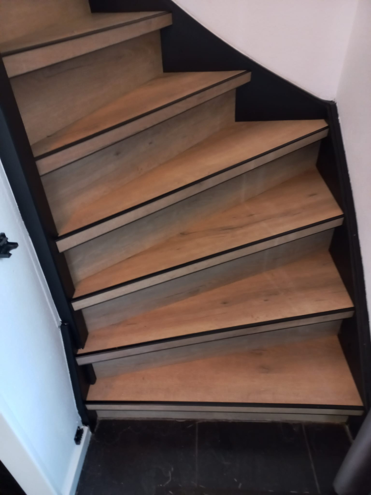 Trapbekleding van PVC