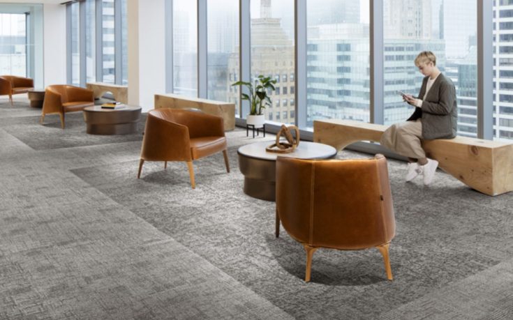 Tapijt tegels in een kantoor